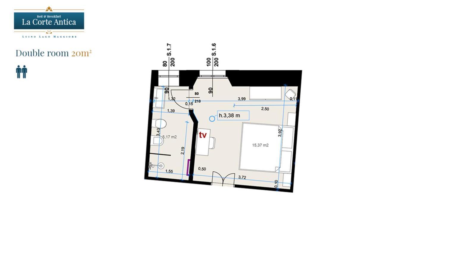 B&B La Corte Antica - Luino Lago Maggiore Eksteriør billede